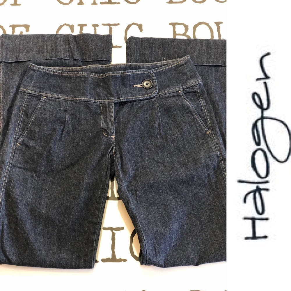 HALOGEN Wide Leg Trouser Jeans